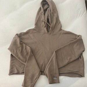 ALO Yoga Women's Tan Hoodie Sweater